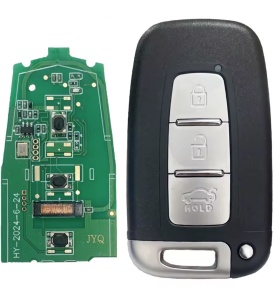Autókulcs komplett Techstar távirányítóval kompatibilis Hyundai i20, i30, Sonata, Elantra, ix35, 3 gomb, 433 MHz, FCC SY5HMFNA04, 8325A-RBFNA433-SY5RBFNA433, PCF7952L, ID46, HYN14 penge
