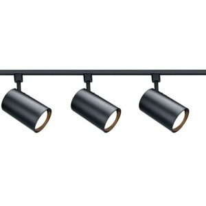 sina aluminiu negru cu patru spoturi LED Techstar Tracklights tip L 30W pentru iluminat interior