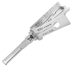 Lishi eredeti HU92 2 az 1-ben autós dekóder dupla emelővel, gyújtáshoz, ajtókhoz és csomagtartóhoz, kompatibilis BMW, MINI, Land Rover és Range Rover modellekkel