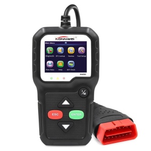 OBD2 diagnosztika KONNWEI KW680, fekete, kijelző hibák és leírás, visszaállítások, élő adatok, ELM 327 OBDII