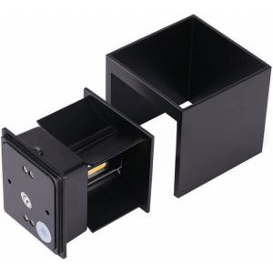 piese montaj aplica LED Techstar Cube negru 3000K aluminiu