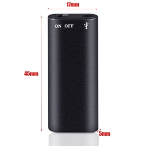 MP3 player spion Techstar Mini8 cu indicatii porturi