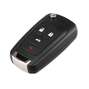 Techstar® autó kulcstok, 4 gombos, Opel, Chevrolet, Vauxhall, Spark, Cruise, Corsa, Astra, Insignia, Sapphire