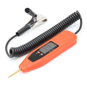 Techstar® automatikus tesztlámpa, 5-32 V, narancssárga, biztosítékokat, kapcsolókat, elosztókat és áramköröket ellenőrzi, rövidzárlatokat és szakadásokat keres