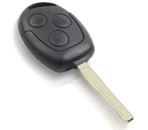 Techstar autókulcsház kompatibilis Ford Focus/Mondeo/Fiesta/Transit, 3 gomb, HU101 pengével, fekete - elektronika nélkül - Img 5