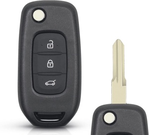 Techstar autókulcstartó, Dacia-Renault kompatibilis, 3 gombos, késes kialakítású, VA2 pengével - Img 2