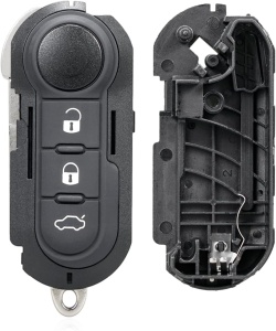 set complet carcasa briceag cheie 3 butoane techstar compatibila peugeot