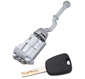Techstar autózár hengerzárbetét, Citroen C4L, Peugeot 407 modellekhez, bal oldali vezetőajtó, 1 kulccsal, OE 9170Y0/9170Y1