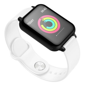 Techstar B57 Smartwatch Karóra, IP65 vízálló, Unisex Fitness Tracker, Pulse Monitoring, Bluetooth, Fehér - Img 2
