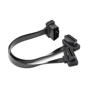 Cablu adaptor OBD2 dual Techstar pentru diagnoza auto 30cm