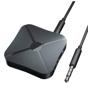 Techstar KN319 Audio adó és vevő, Bluetooth 4.2, Vezeték nélküli, 2in1, Real Stereo, TV-adapter, 3,5 mm