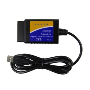 Techstar OBD2 USB autódiagnosztikai interfész ELM V1.5 chippel