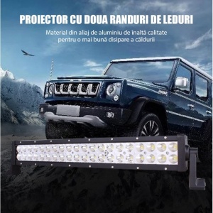 exemplu montaj bara proiector led techstar png3 pe masina offroad