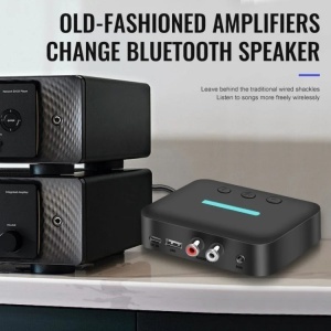 Techstar T88 Bluetooth Audio Receiver, Bluetooth 5.3, Bluetooth 5.3, AUX 3.5mm + RCA L/R, USB Play (U-Disk), USB-C 5V, 10m hatótávolság, Stereo HiFi - Img 10
