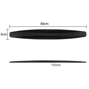 Dimensiuni banda protectie auto universala din cauciuc 40cm x 3.4cm aspect fibra de carbon