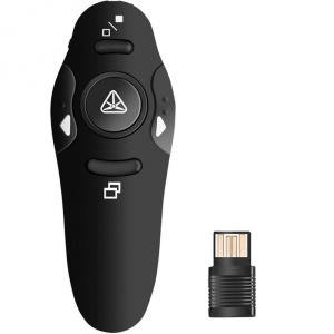 Techstar Vezeték nélküli Távirányító, Prezentációhoz, Lézeres mutatóval, Diavetítő gombokkal, USB