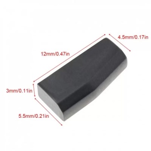 Cip transponder auto aftermarket blank ID68 4D68 80bit tip carbon compatibil Toyota Auris Avensis Corolla RAV4 Hilux Yaris Lexus IS GS RX vedere dimensiuni
