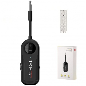 Adaptor wireless Techstar M28 negru vedere frontala si laterala