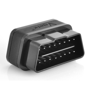 Mufa OBD2 Vgate iCar2 negru cu pini metalici pentru conectare la portul auto