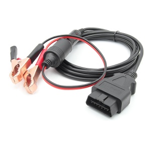 Cablu JFIND JC02 negru cu clesti rosii si negri pentru conectare rapida
