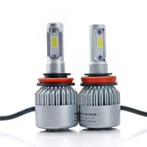 Set 2 becuri LED auto Techstar S2, lumina rece alba, 36W, 4000 lumeni
