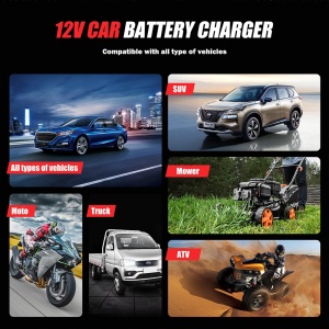 Redresor FOXSUR FTC-1206, incarcare si testare baterii auto, moto, ATV cu afisaj LCD