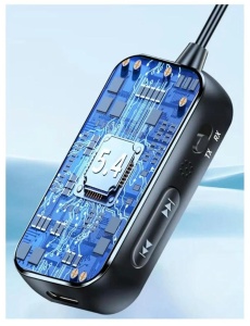 Audio adapter Bluetooth 6.0 Techstar T80 TX/RX 2in1, 3,5 mm-es csatlakozó, kettős csatlakozás, mikrofon, USB-C, TV/PC/Autó/Avionhoz - Img 7