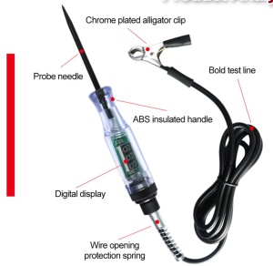 Sonda de masura cu cablu si cleme pentru diagnostic instalatii electrice auto 6-24V