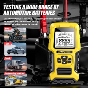 Tester inteligent baterii auto si moto Foxsur FBT-300, prezentare ambalaj