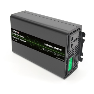 Invertor 12V la 220V unda sinusoidala pura, vedere frontala