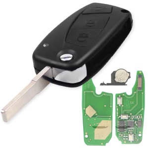 Kompatibilis autókulcs: Fiat Bravo, Stilo, Linea, Ducato, Lancia Ypsilon, Peugeot Boxer, Citroen Jumper, Programozható 3 gomb, 434 MHz, ID48 chip