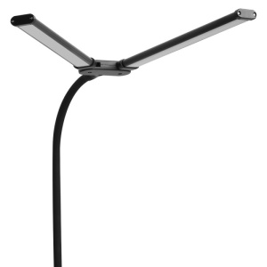 Vedere unghi lateral lampa LED Techstar cu brat flexibil