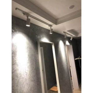 sina monofazata alba montata pe tavan cu spot LED Techstar