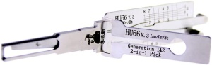 unealta profesionala lacatus auto Lishi HU66 generation 1 si 2 2 in 1 pick