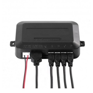 Parkolásérzékelő készlet Autóérzékelő Parktronic kijelző Radar Monitor 4 érzékelők, fekete/zöld - Img 3