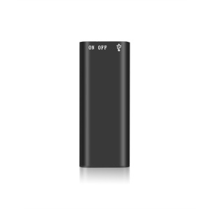 MP3 player spion Techstar Mini8 tinut intre degete vedere fata