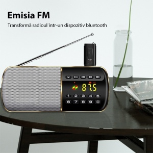 conectare transmitator receptor audio techstar m128 la sistem audio tv