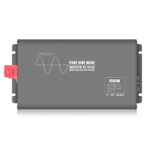 Techstar® Pure Sine Wave Power Inverter, DC 24V-AC 220V, LCD kijelző, 1000W, Alkalmas lakókocsihoz, lakóautóhoz, lakóautóhoz, csónakhoz, független házhoz, oszcilloszkóppal tesztelt