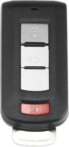 Techstar 3 gombos autókulcs-ház, kompatibilis a Mitsubishi Outlander 2010–2018 és Lancer 2008–2016 modellekkel