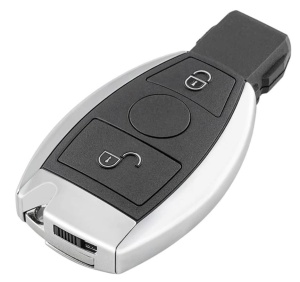 Techstar autókulcs-burkolat Mercedes Benz kompatibilis, 2 gombos, 2000 utáni modell, NEC és BGA támogatás