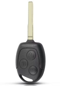 Techstar autókulcsház kompatibilis Ford Focus/Mondeo/Fiesta/Transit, 3 gomb, HU101 pengével, fekete - elektronika nélkül - Img 2