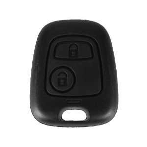 Techstar Autós kulcstartó, 2 gombos, Citroen C3, C2, C1, 206, 307, 407, Front Only