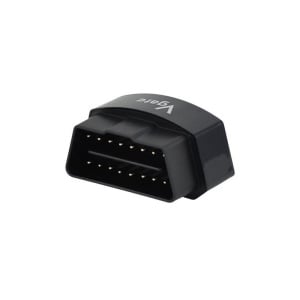 Adaptor Vgate iCar3 negru cu logo vizibil pentru diagnoza auto