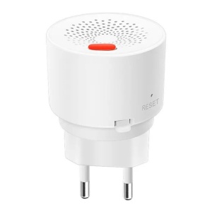 Techstar Intelligens gázszivárgás-érzékelő, Wi-Fi, értesítések a Tuya és SmartLife alkalmazásokban, riasztás mellékelve, távprogramozás, fehér