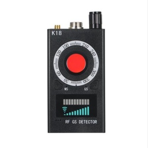 Detector aparate spionaj Techstar K18 vedere frontala cu ecran si butoane