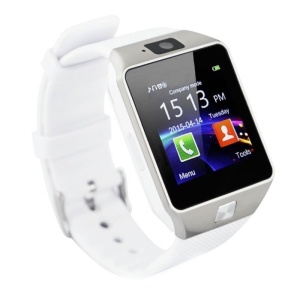 Techstar, Mtk DZ09, Okosóra, Bluetooth, Kamerával, SIM-kártyával és MicroSD White-tal kompatibilis - Img 2