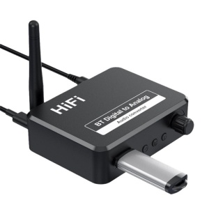convertor audio digital la analog techstar ot13 cu porturi usb aux rca optic