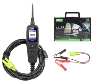 Techstar P100 professzionális elektromos áramkör-tesztelő, 12 / 24V, táskával