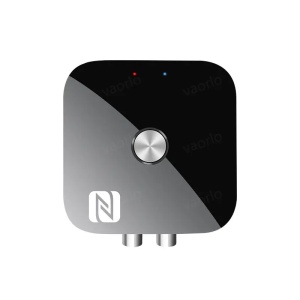 Techstar T68 Bluetooth Audio Receiver vevőegység Bluetooth Techstar T68, BT 5.3, NFC, RCA L/R + AUX 3.5mm, USB U-Disk, IR távirányító, HiFi, 10m, Fekete - Img 9