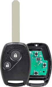 Techstar Teljesen Programozható Autókulcs 433MHz, 2 gombbal és ID46 PCF7936 chippel, Honda Civic, Accord, Jazz, CR-V – Hon66 penge, FCCID: OUCG8D-382H-A